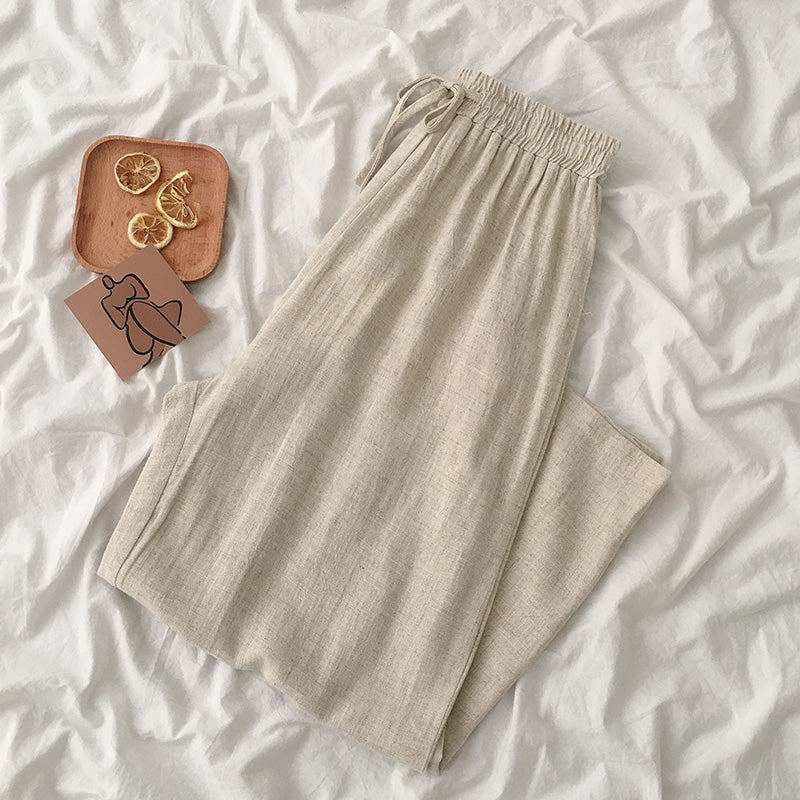 Wide leg slacks