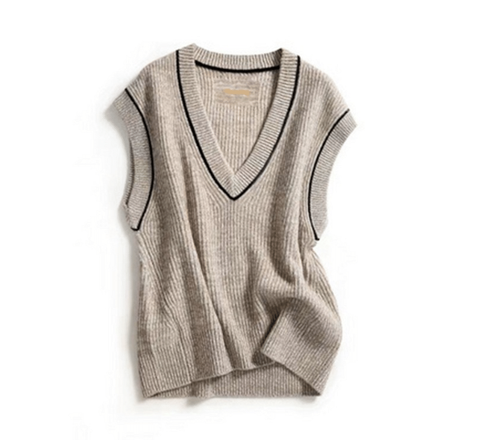 V-neck Knitted Vest